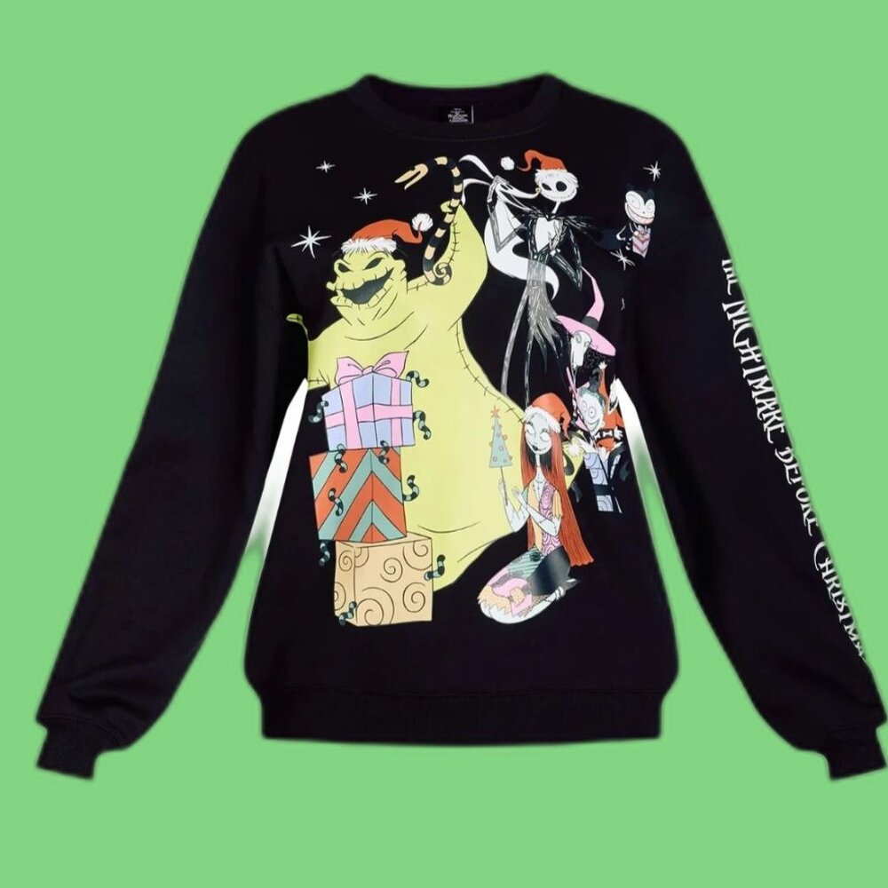 DISNEY The Nightmare Before Christmas Women’s XS Sweatshirt Size 0-2 NEW